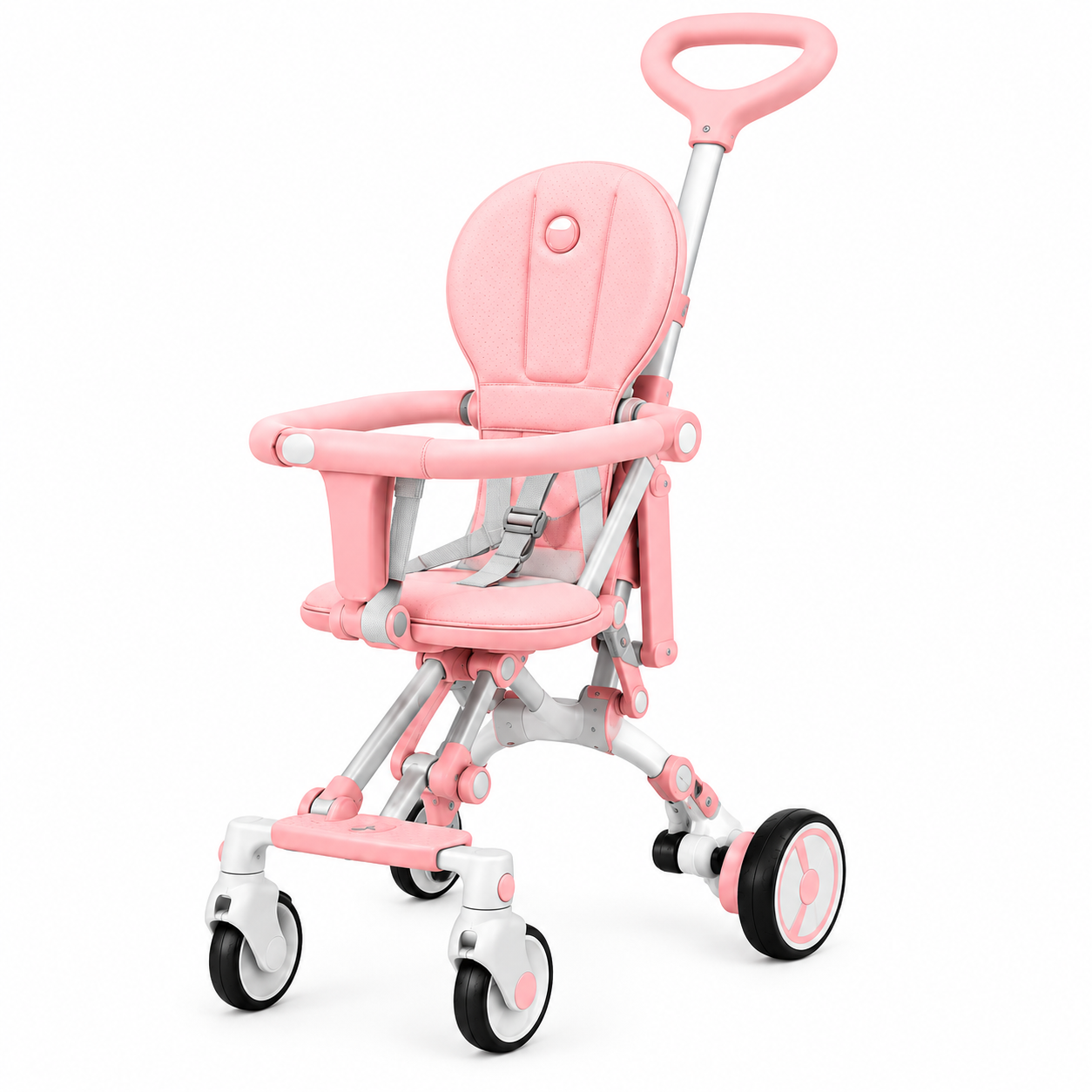 Linglong Baby L1 жиналмалы балалар арбасы - қызғылт